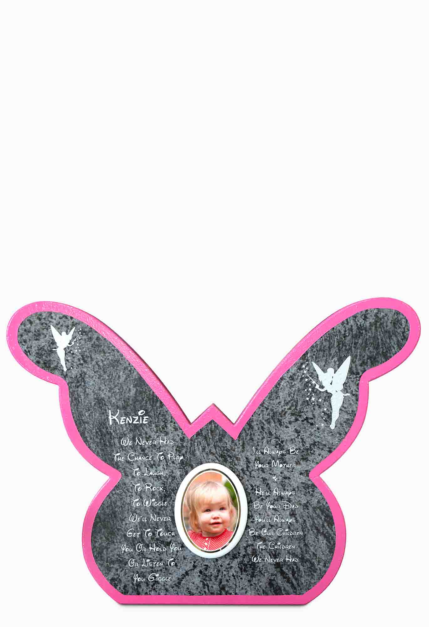 Blue Lagoon painted edging childrens butterfly