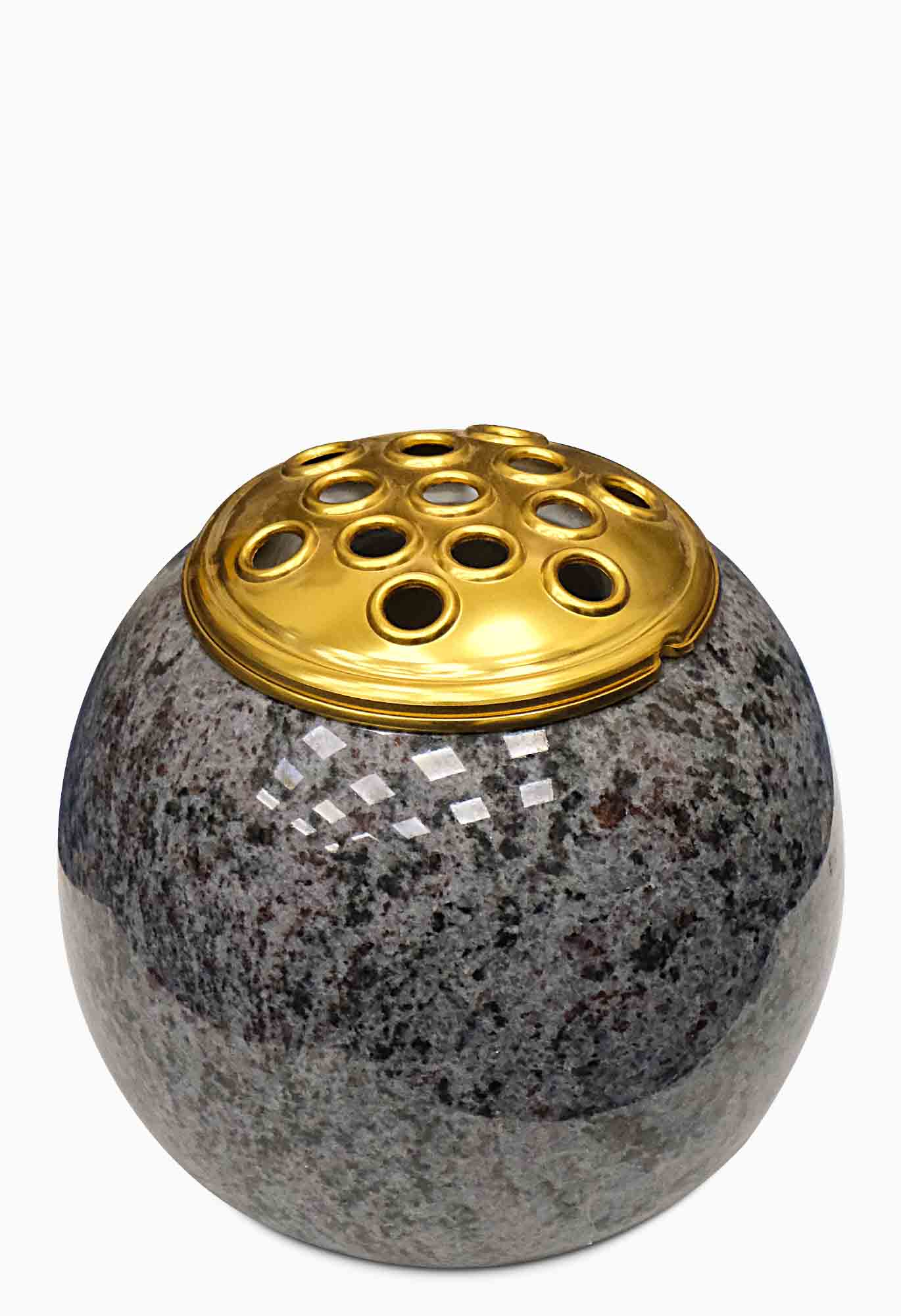 Blue lagoon ball vase