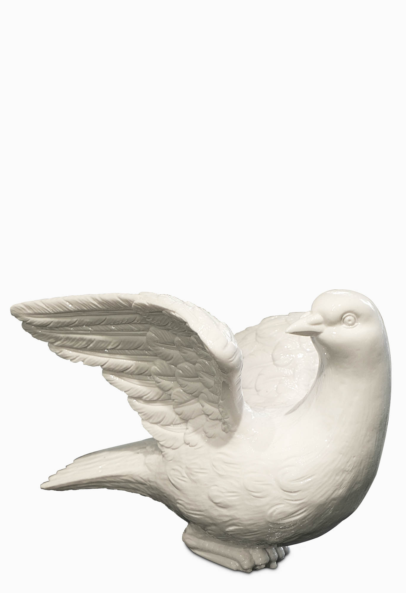 Holy dove porcelain statue