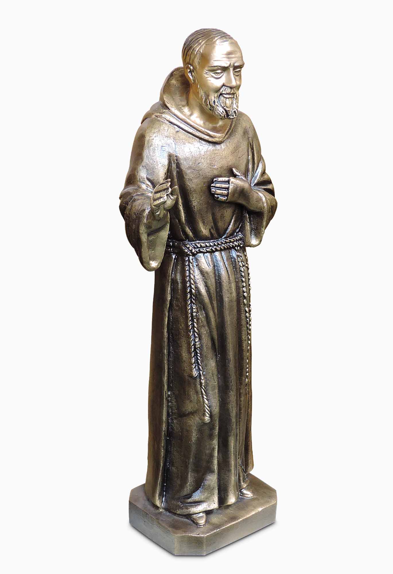 Padre Pio statue Bronze accessories