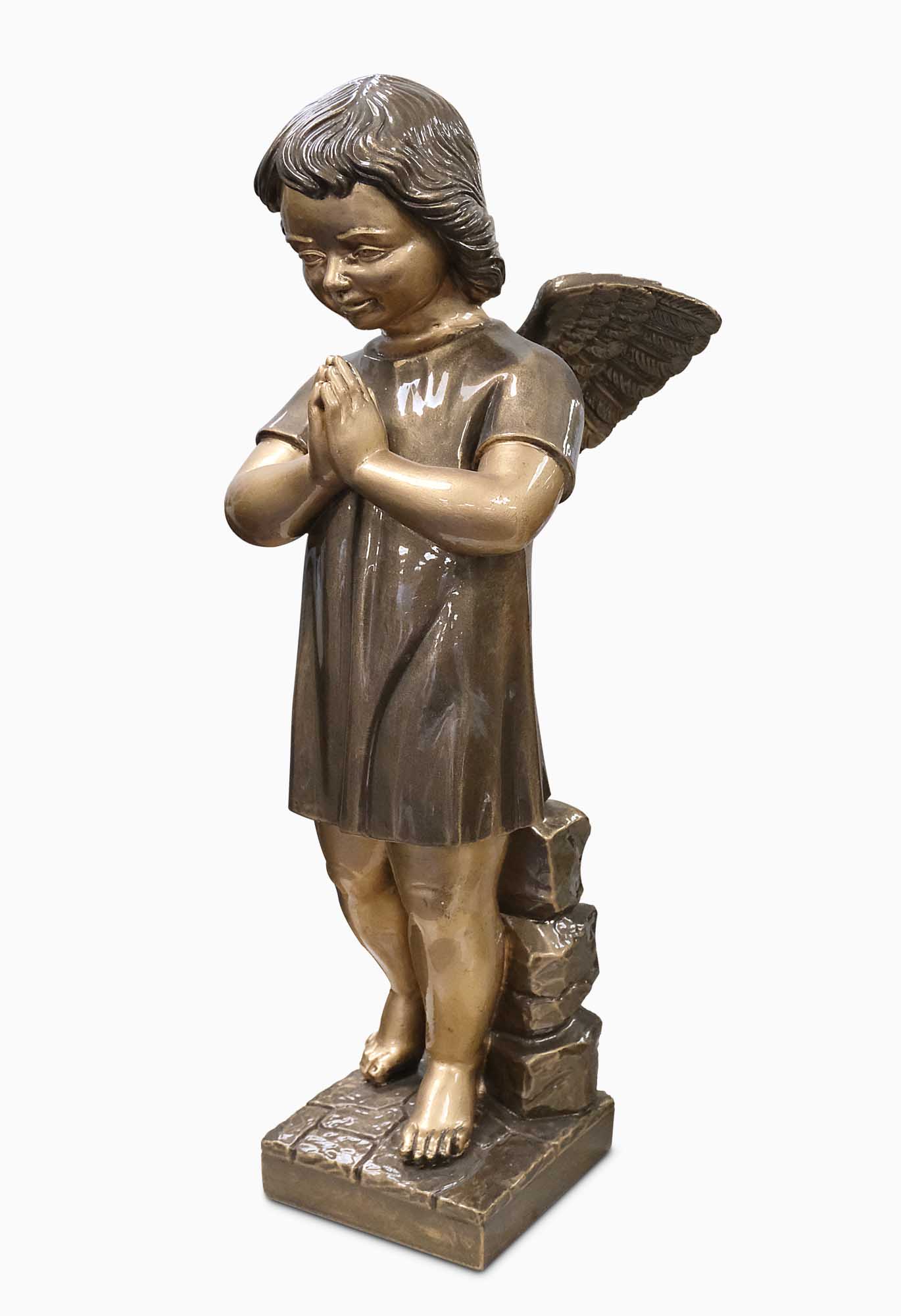 Praying angel standing