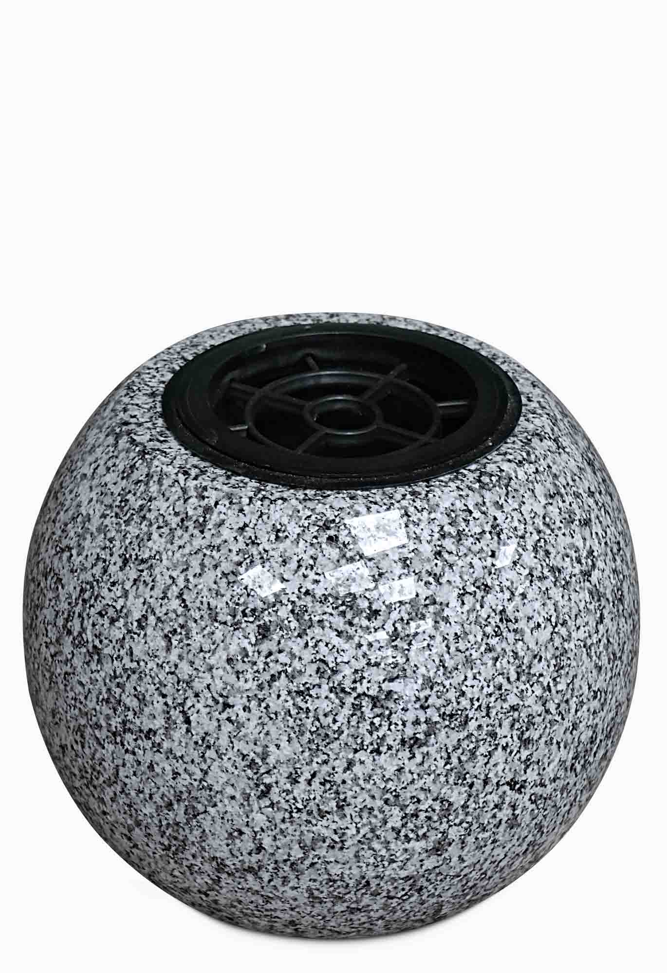 Viscount White ball vase